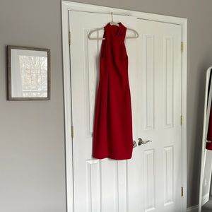 Rachel Roy fitted high neck midi dress